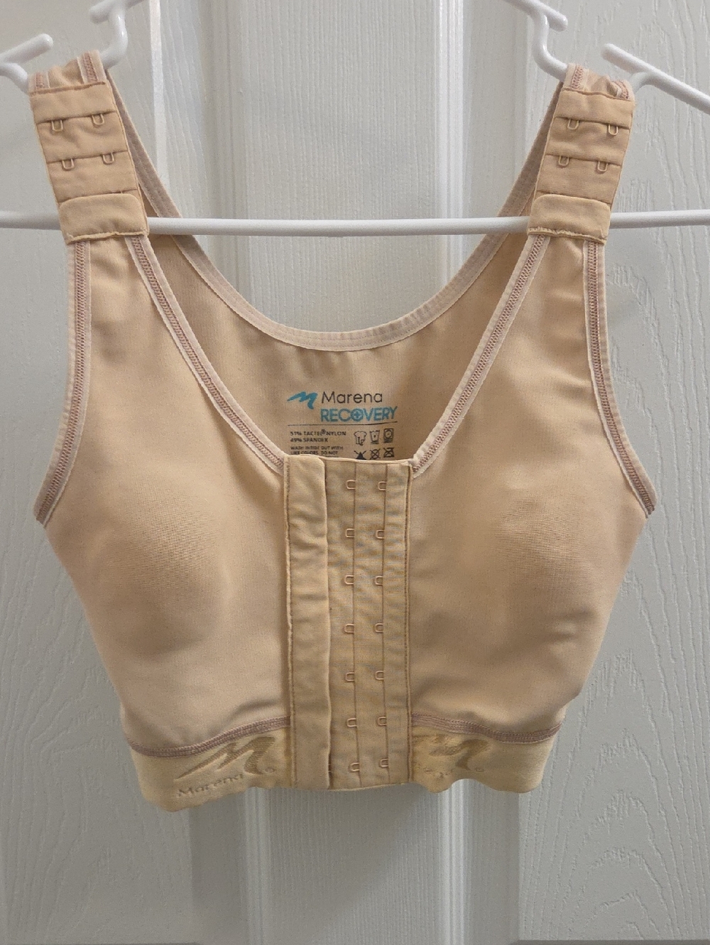 Marena Recovery Front-Closure Post-Surgery Compression Bra - Nude 30 AA/A